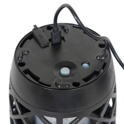Lámpara + Estaca efecto fuego con carga solar o USB IP65 sensor de luz
