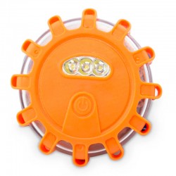 Linterna multiusos 15 LEDs 2W + 1W luz roja y blanca