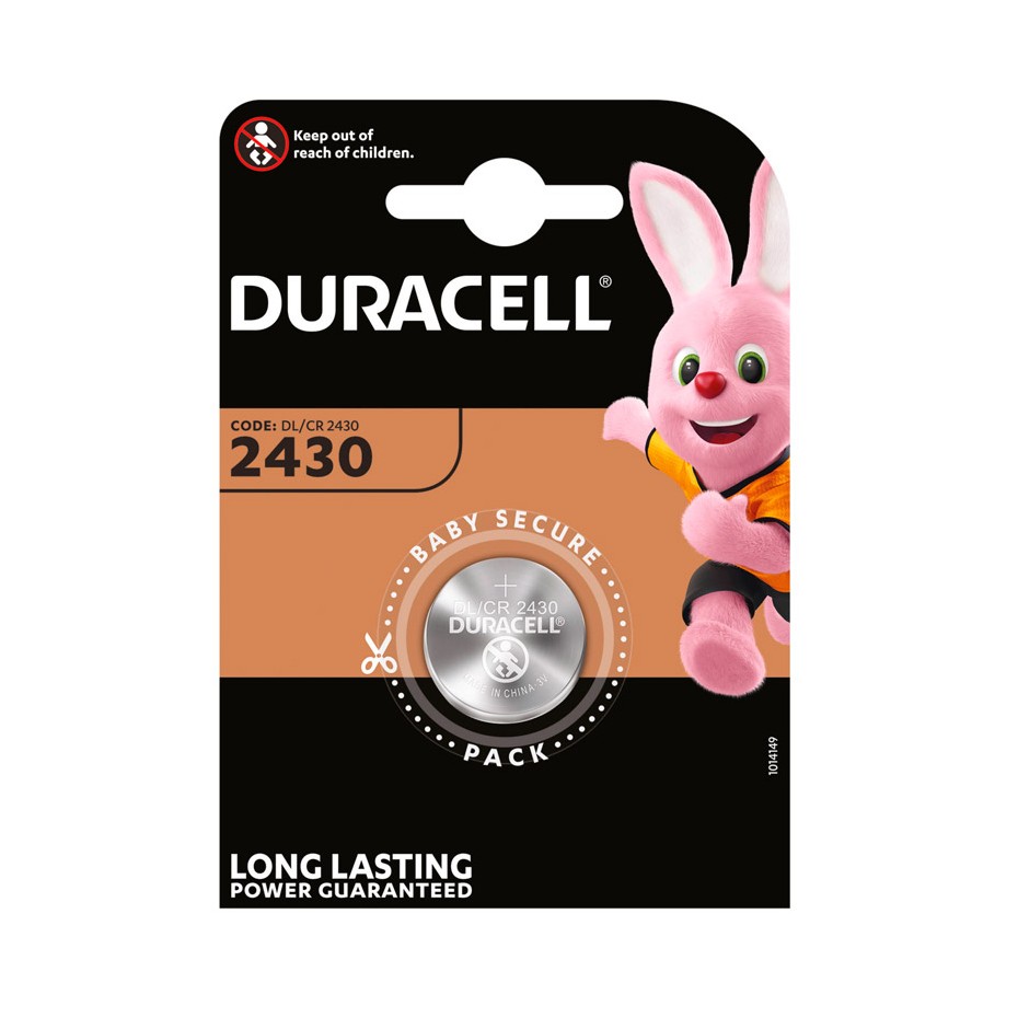 Caja de 5 Pilas de litio Duracell DL2430 Blister 1 unidad