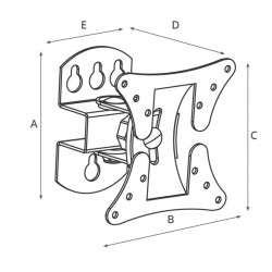 Soporte para televisión 13 - 27 pulgadas