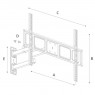 Soporte para televisión de 37 a 70 pulgadas con brazo articulado