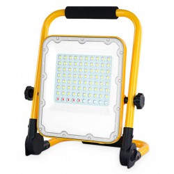 Proyector LED con batería 50W 6500K con luz emergencia y salida USB
