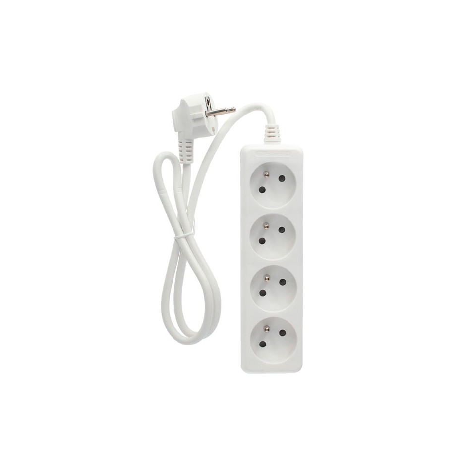 Multiprise 4P (3x1.0mm) 1M Blanche