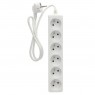 Multiprise 6P (3x1.0mm) 1M Blanche
