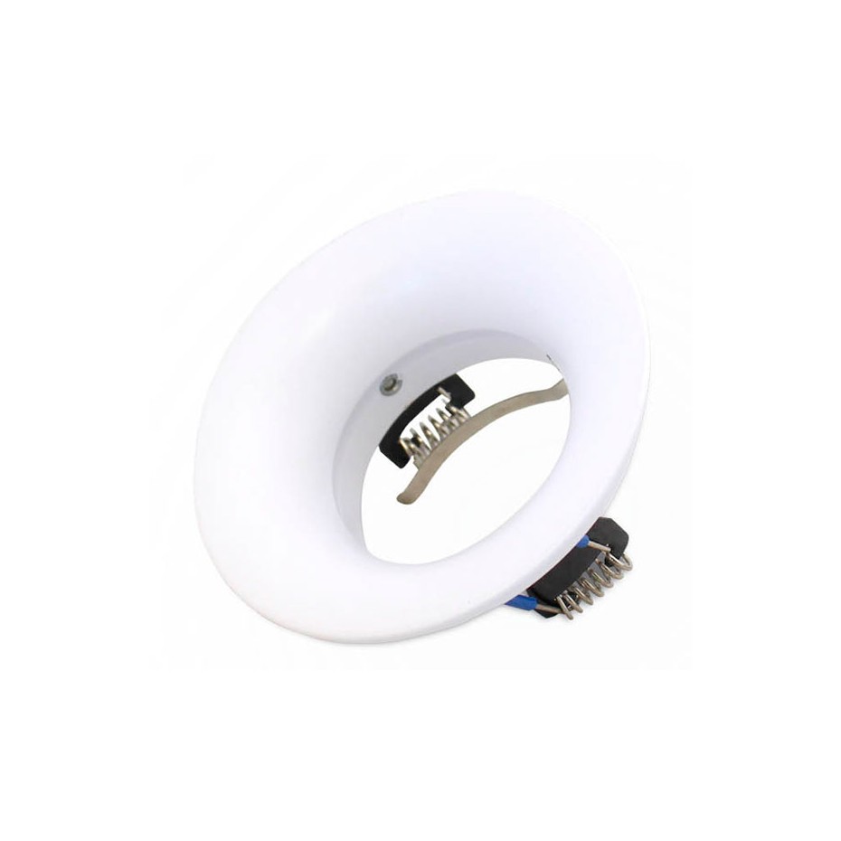 Aro redondo GU10 empotrable antideslumbramiento Blanco Ø90 mm