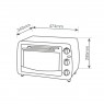 Horno eléctrico de 23 litros 1500W Kuhati