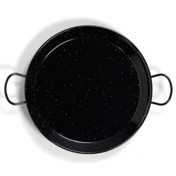 Paellera de acero esmaltado con asas de Ø650mm para hasta 20-25 raciones