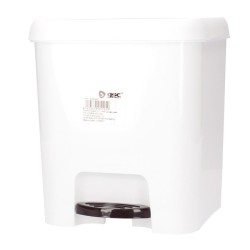 Caja 6 Cubos de basura con pedal de 7 litros Blanco
