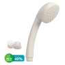 Alcachofa de ducha eco ahorro Ø73mm simple Blanco