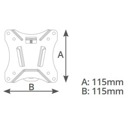 Soporte para televisión fijo de 13 - 27 pulgadas