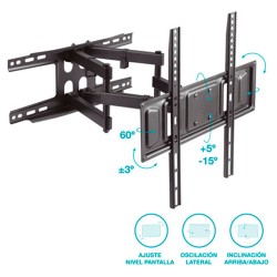 Soporte para televisión con doble brazo de 32 - 70 pulgadas