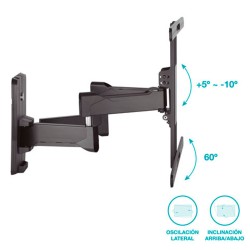 Soporte PRO de TV con doble brazo de 37" - 80" para pantallas curvas y planas