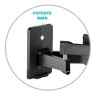 Soporte PRO de TV con doble brazo de 37" - 80" para pantallas curvas y planas