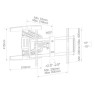 Soporte PRO de aluminio para TV curvas y planas con doble brazo de 37" - 80"