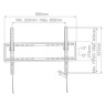 Soporte para televisión fijo con sistema antirrobo 43 - 90 pulgadas inclinable