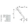 Soporte de TV / Monitor con brazo articulado 13 - 27 pulgadas con amortiguador de gas