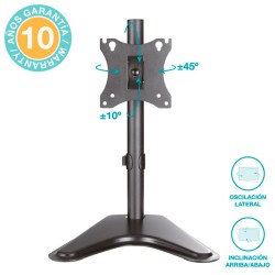 Soporte de TV / Monitor de sobremesa 17 - 27 pulgadas