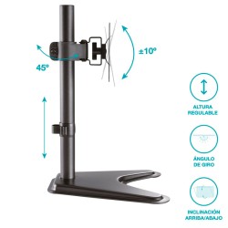 Soporte de TV / Monitor de sobremesa 17 - 27 pulgadas