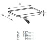 Estante simple para accesorios del televisor