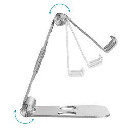 Soporte para teléfono móvil o tablet multiángulo plegable