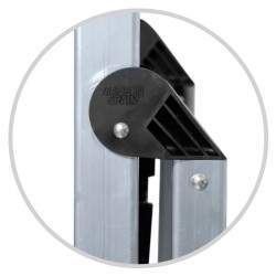 Escalera aluminio 5 peldaños de 1010 mm de altura
