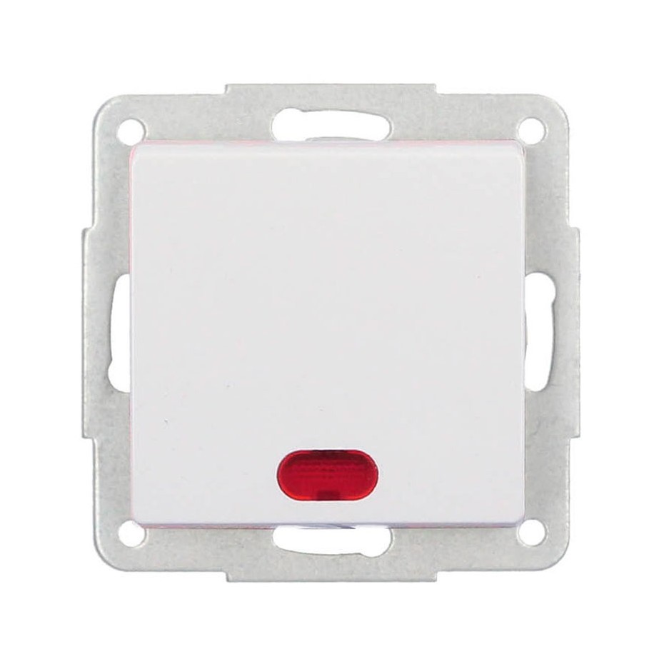 Pulsador empotrable con LED Gamma 56x56mm