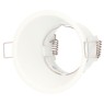 Aro empotrable redondo Taitu Ø82mm Blanco mate con antideslumbramiento