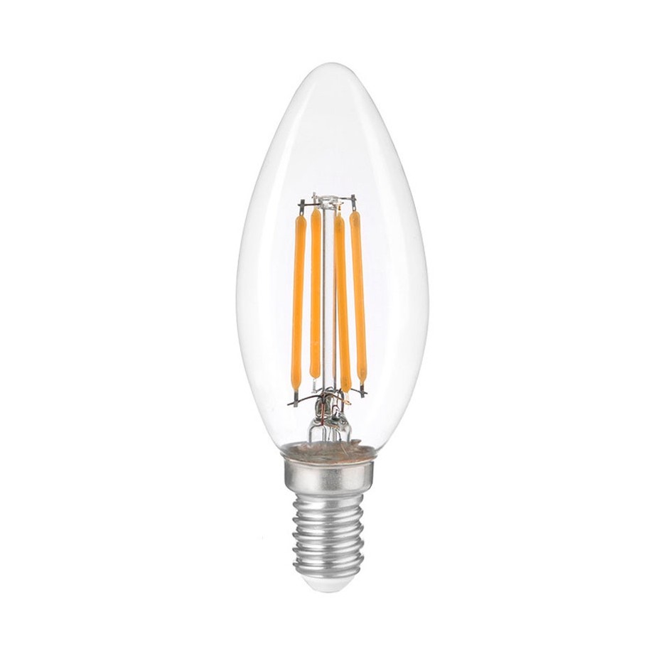 Lámpara LED vela Serie Oro 4W E14 3000K 470lm