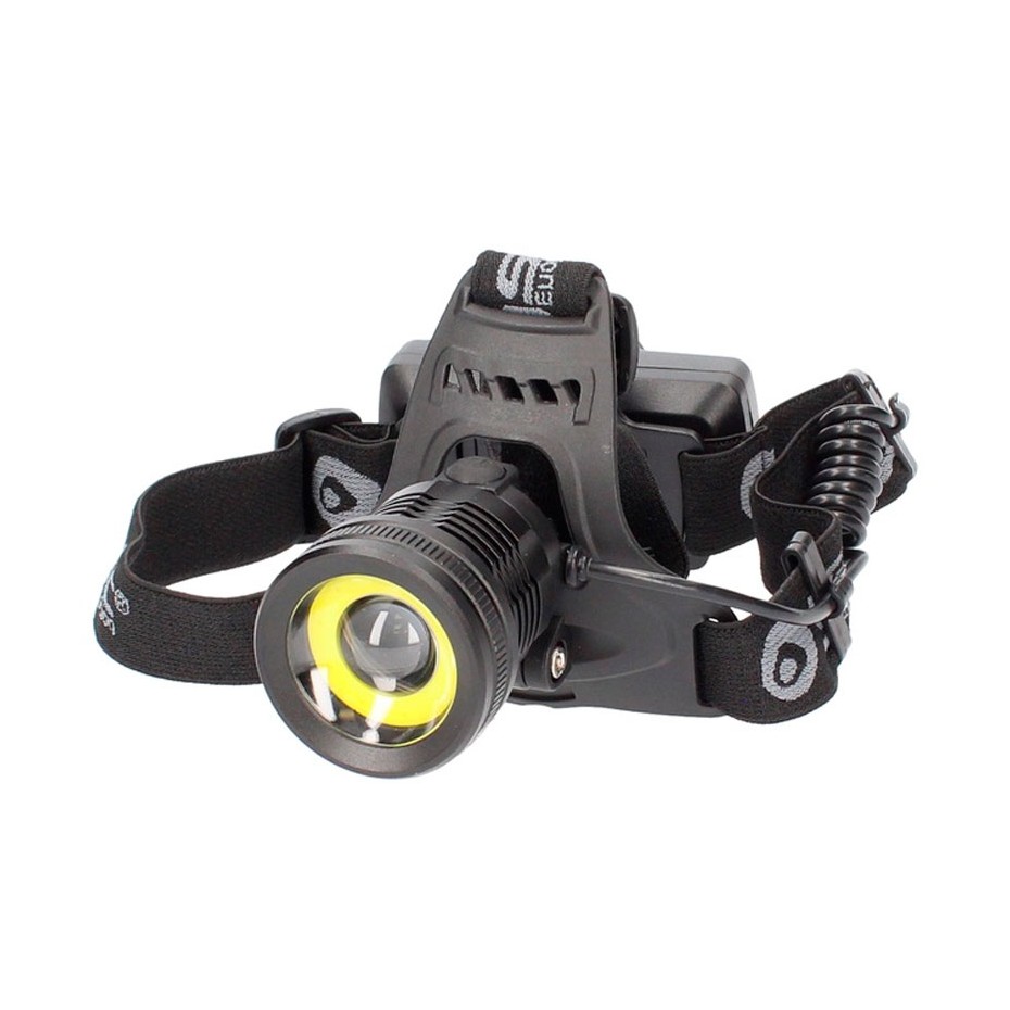 Linterna frontal LED COB recargable USB 800lm