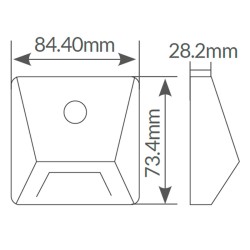 Baliza para escalera con sensor crepuscular y movimiento 4000K IP54