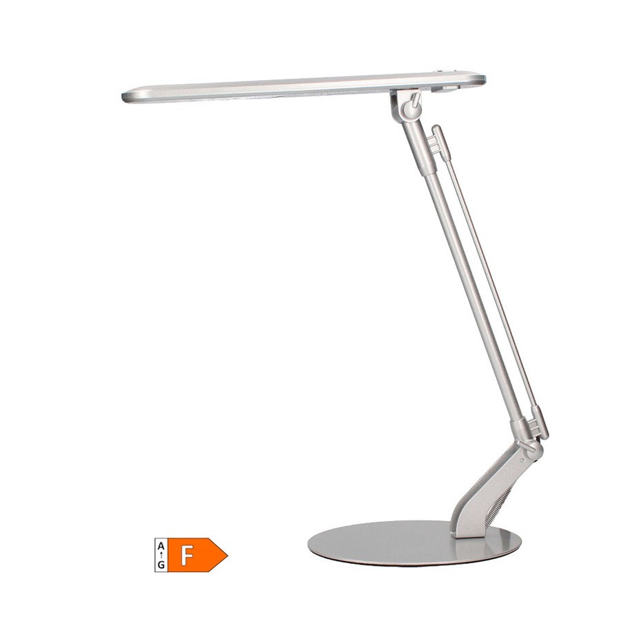Flexo LED de sobremesa Mawai 4W 390lm 6000K Gris