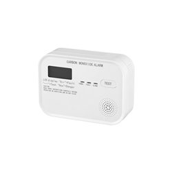 Detector monóxido de carbono con alarma 85db