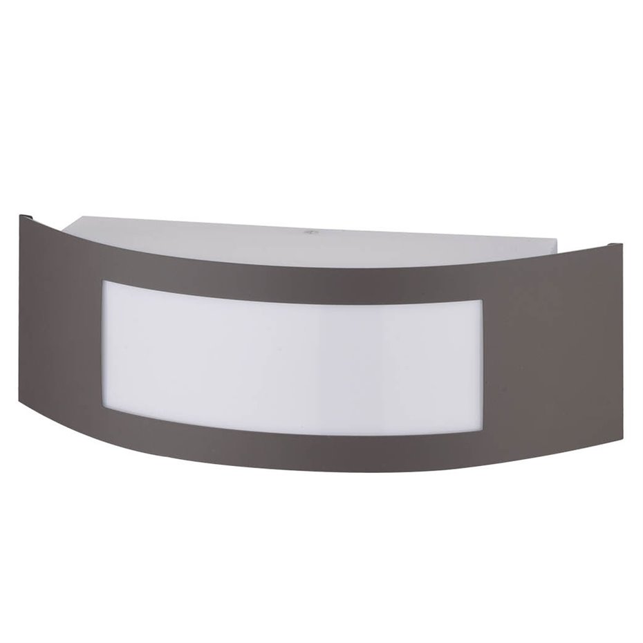 Aplique pared Gensi  E27 Máx. 14W Gris antracita
