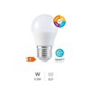 Lámpara LED esférica inteligente 5,5W E27 RGB + CTT regulable
