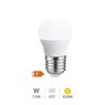 Lámpara LED esférica 7,5W E27 4200K