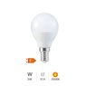 Lámpara LED esférica 5W E14 3000K