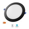 Downlight empotrable LED redondo Belur 18W 6500K Negro