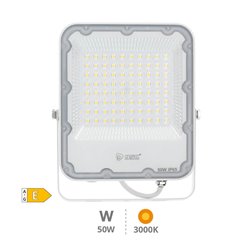 Proyector aluminio LED 50W 3000K IP65 Blanco