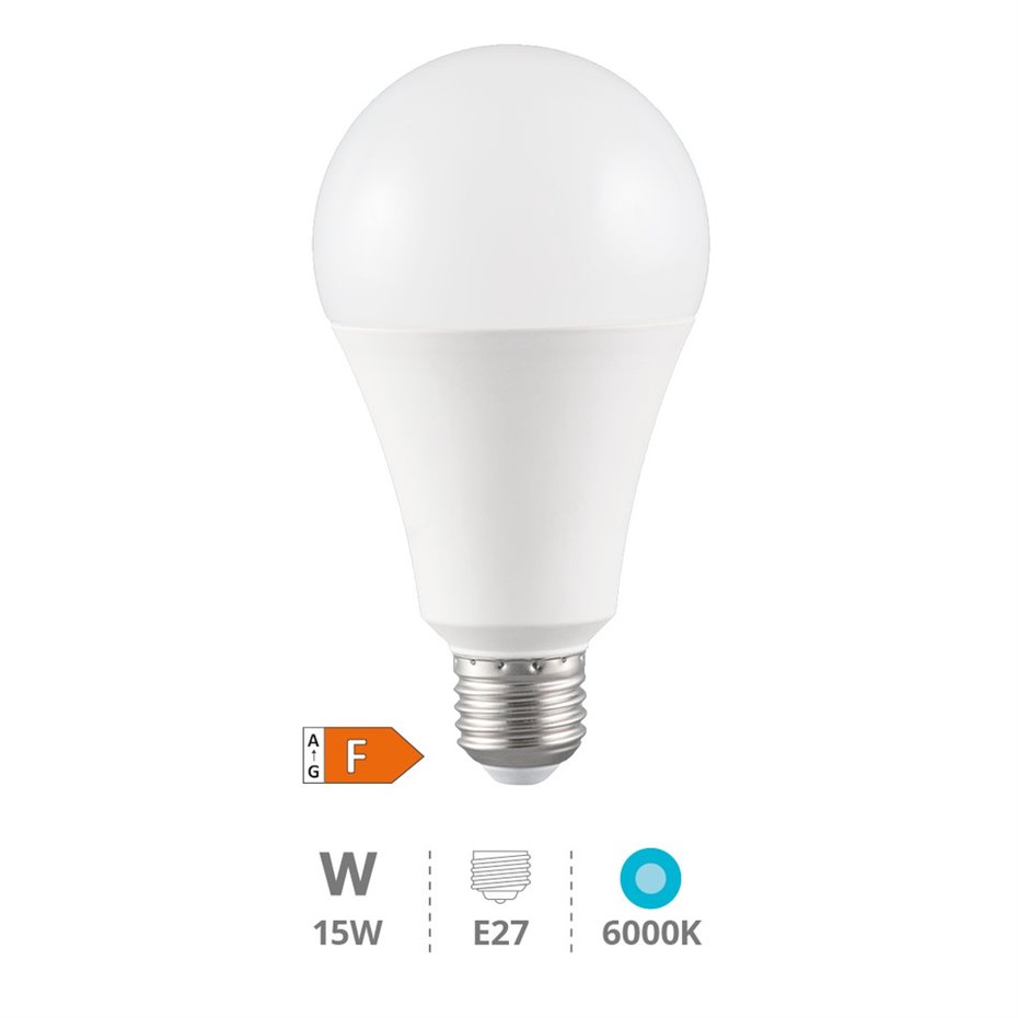 Lámpara LED estándar A60 15W E27 6000K