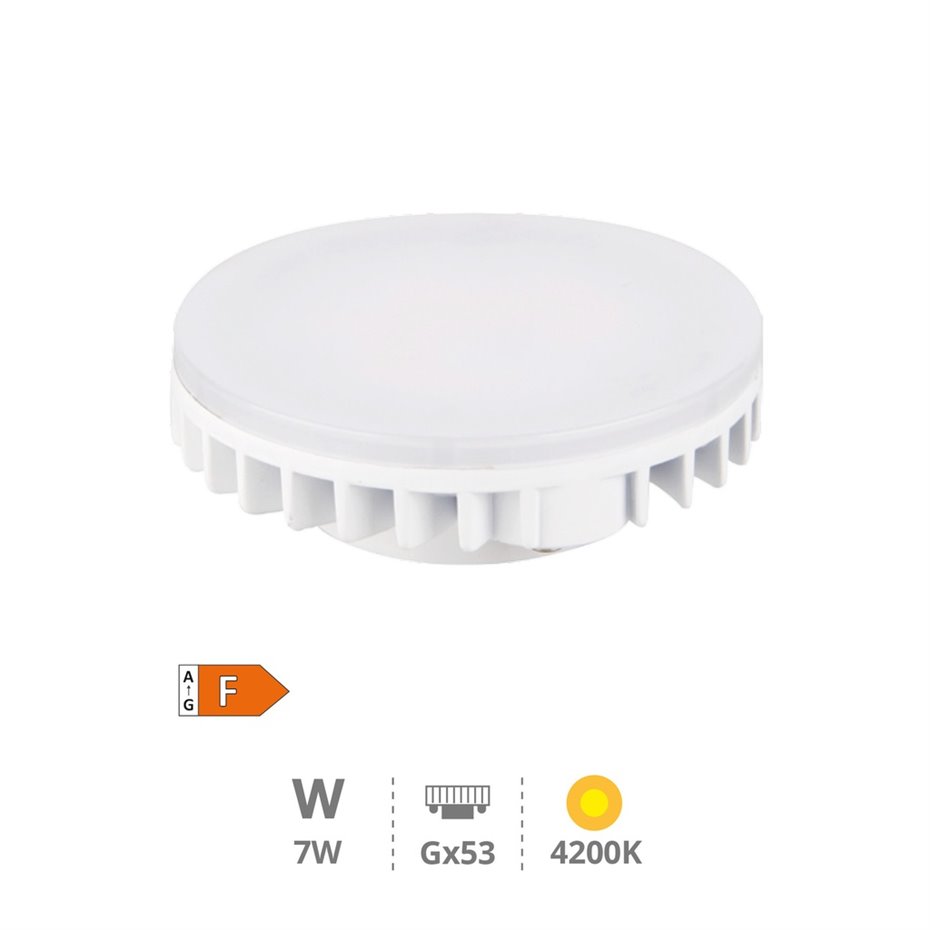 Lámpara LED Tipo Pastilla 7W GX53 4200K
