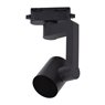 Luminaria GU10 carril monofásico Negro