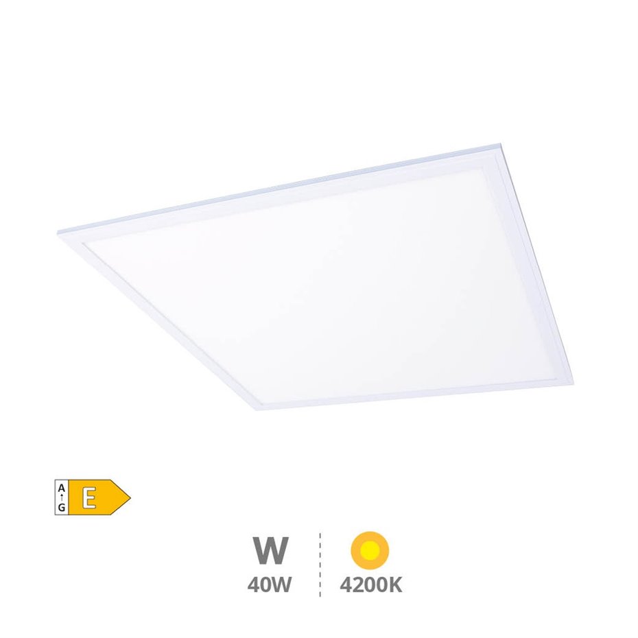 Panel empotrable ultrafino LED Sabha 40W 4200K Blanco