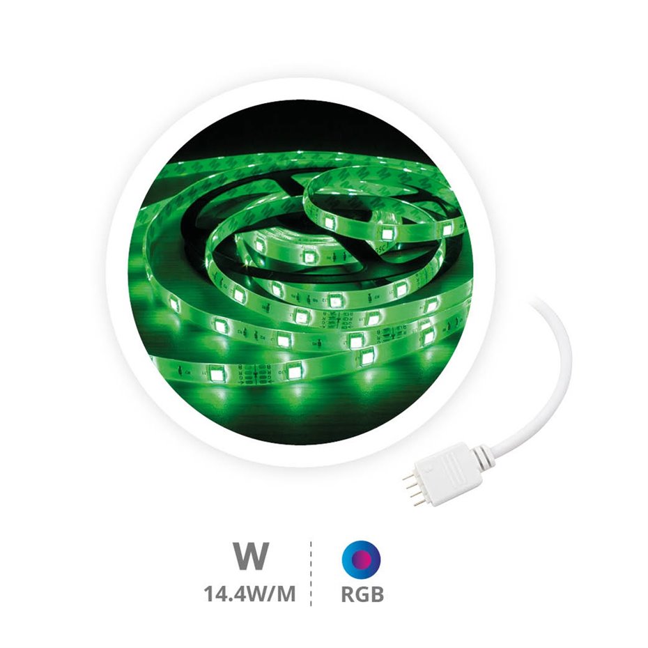 Rollo 5M TIRA LED (14,4W) RGB IP20 24V