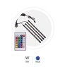Set de 4 Tiras LED 5V USB interconectadas para coche RGB conexion bluetooth smarty