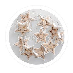 Estrellas de madera 2700-3000K 1,95M