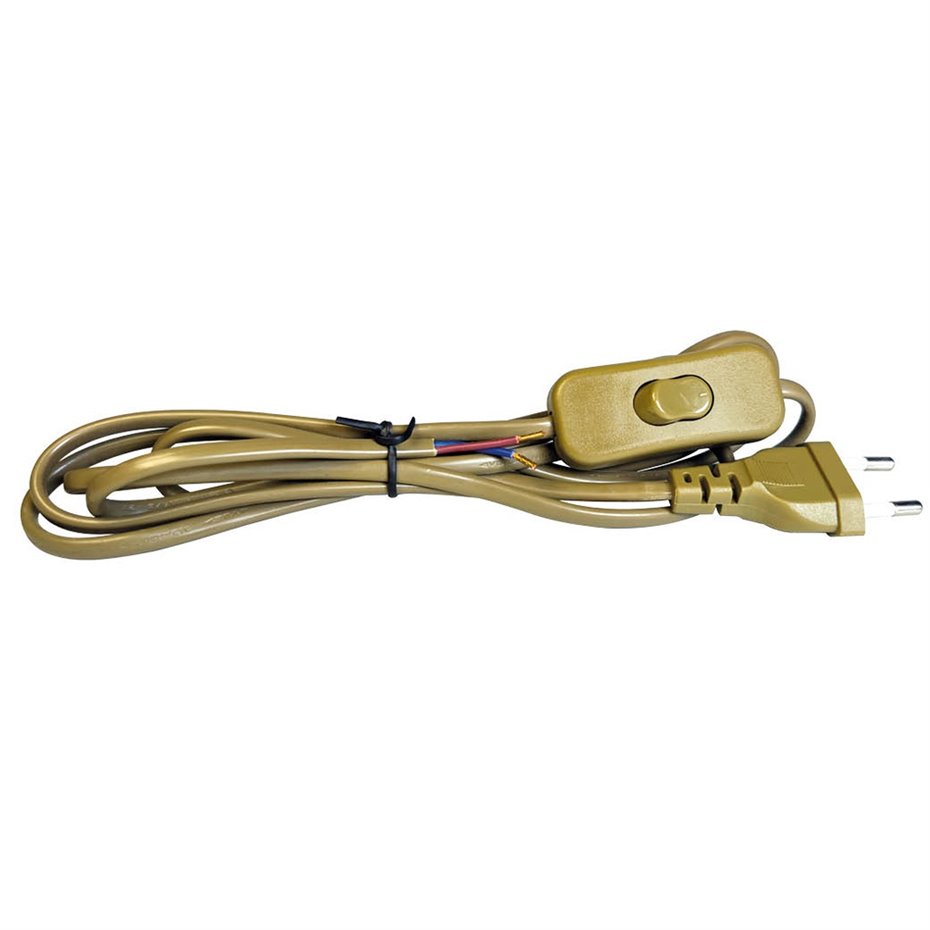 Conexion cable plano + Int. (2x0.75mm) 1,5M Blanco (copia)