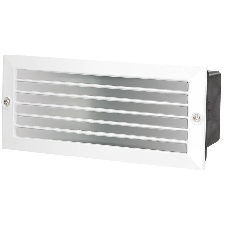 Apliq.rect.blanco.emp.pared rej.E27 60W N-Caja emp.inc