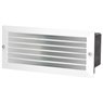 Apliq.rect.blanco.emp.pared rej.E27 60W N-Caja emp.inc