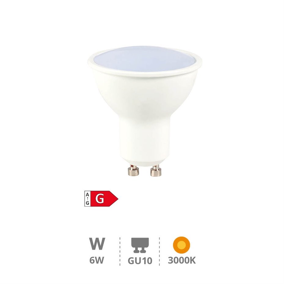 Lampara dicroica 6W GU10 3000K - Libertina