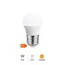Lámpara LED esférica 5W E27 3000K 24V